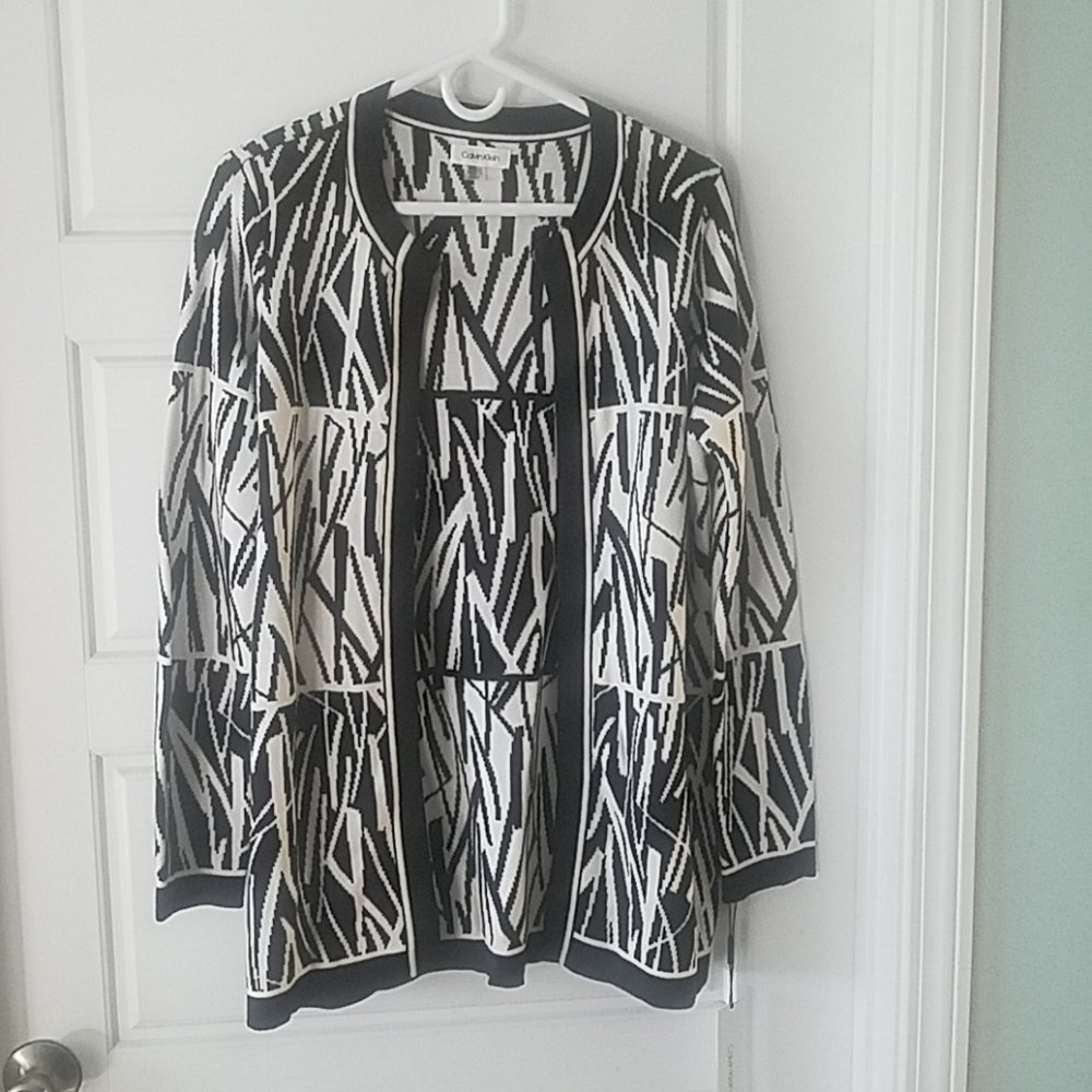 Calvin Klein Open Front Cardigan Sweater